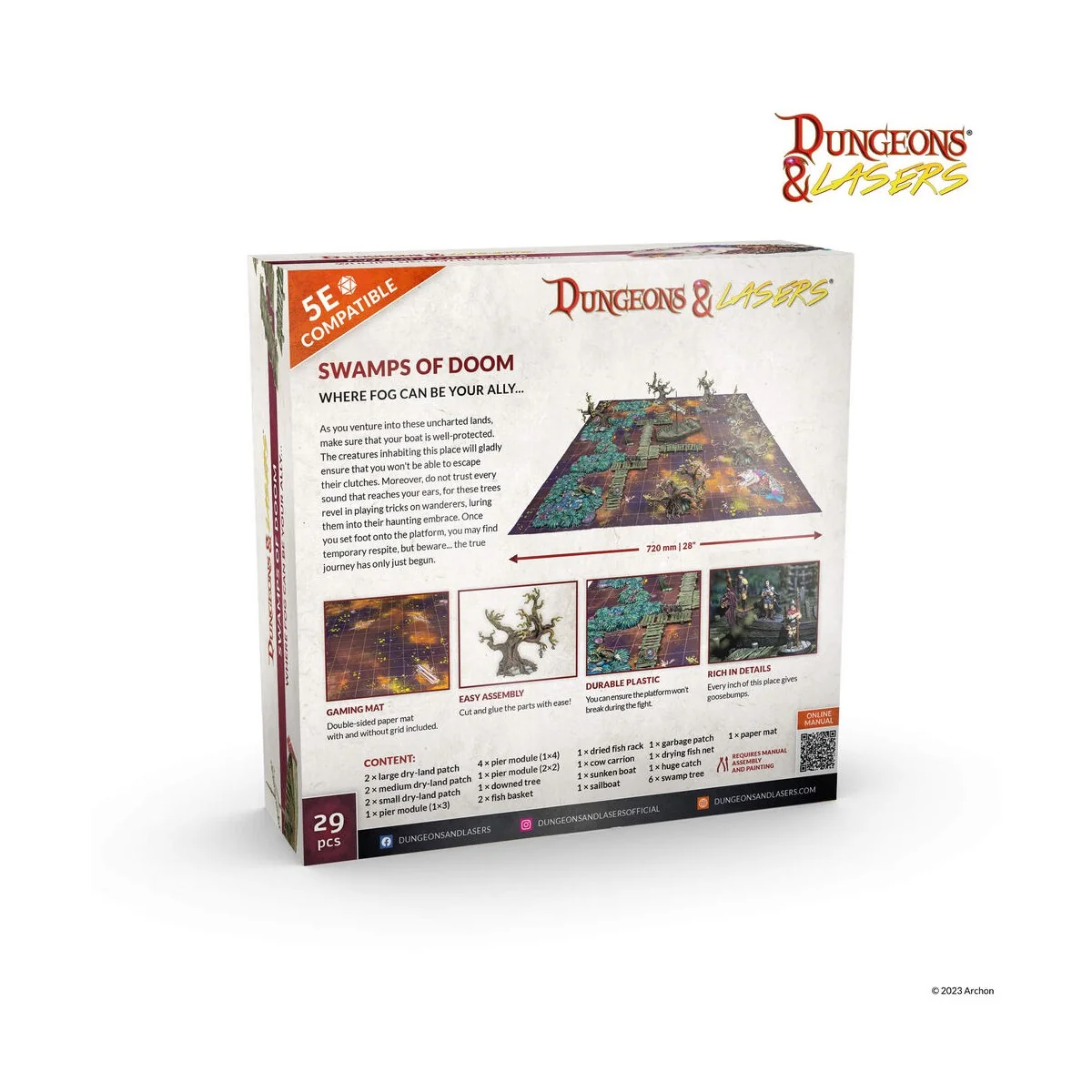 Dungeons & Lasers Starter Set: SWAMPS OF DOOM - Archon Studio DNL0064