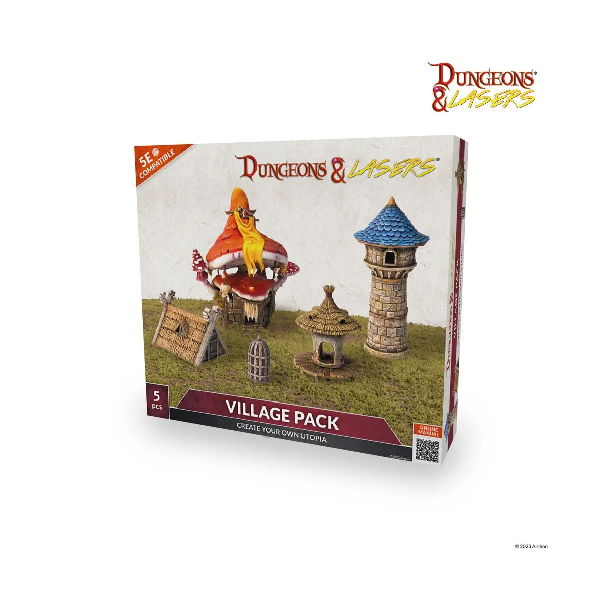 Dungeons & Lasers Expansion Set: VILLAGE PACK - Archon Studio DNL0066