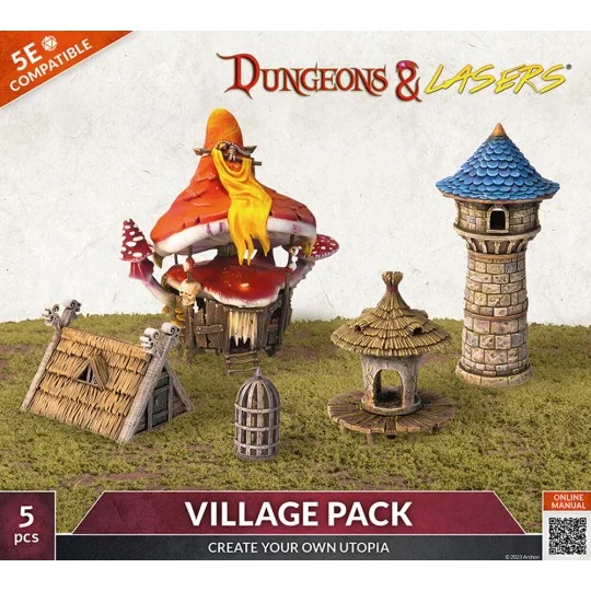 Dungeons & Lasers Expansion Set: VILLAGE PACK - Archon Studio DNL0066