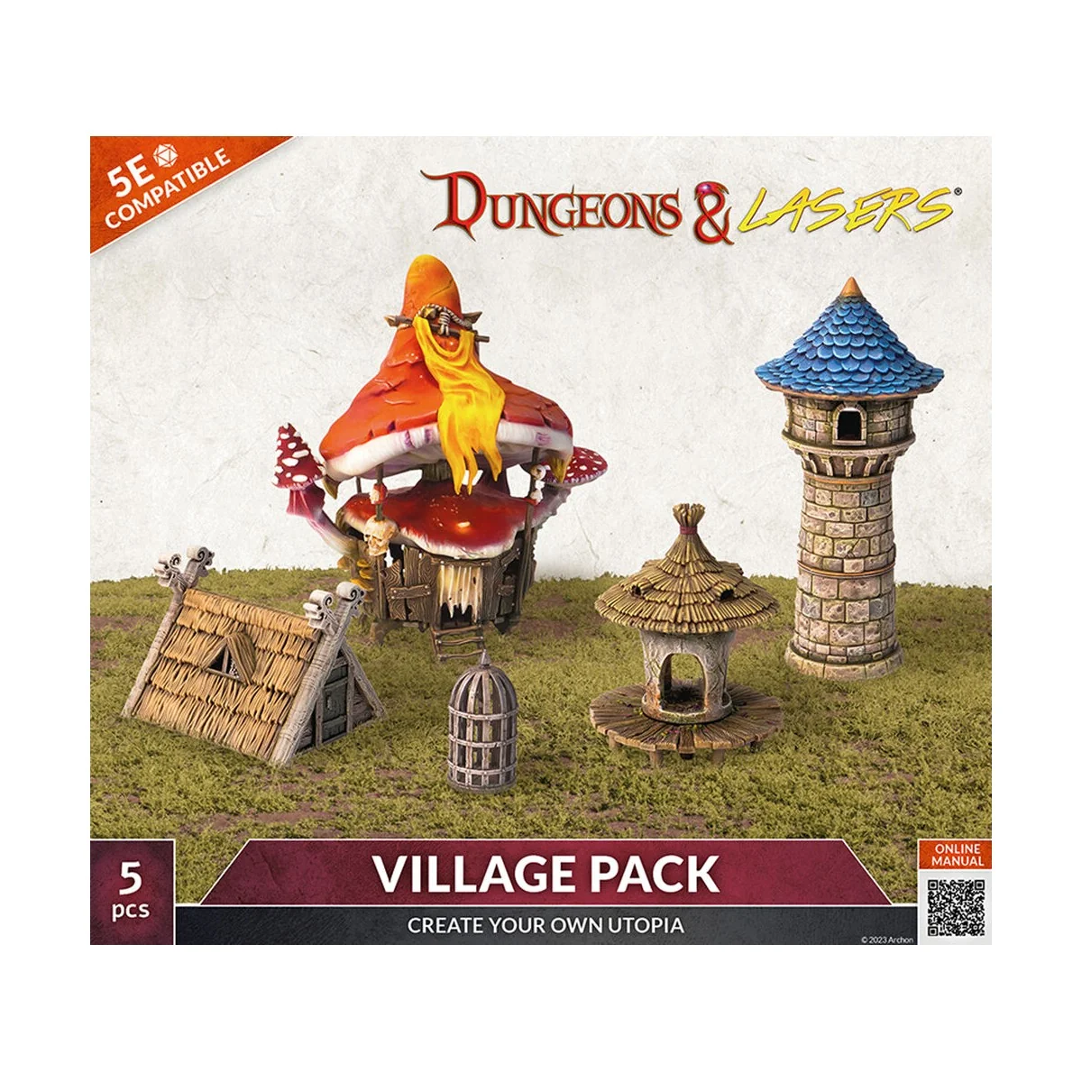 Dungeons & Lasers Expansion Set: VILLAGE PACK - Archon Studio DNL0066