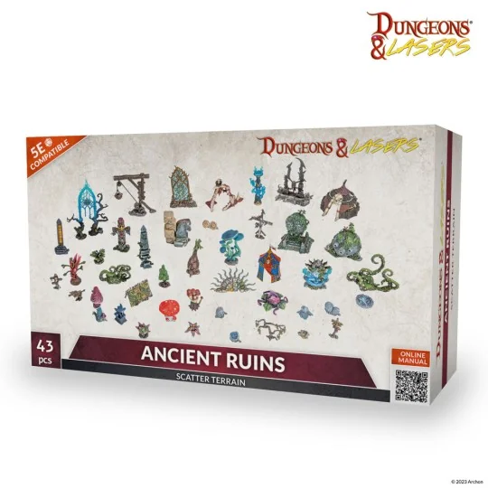 Dungeons & Lasers Expansion Set: ANCIENT RUINS SCATTER TERRAIN - Ar...