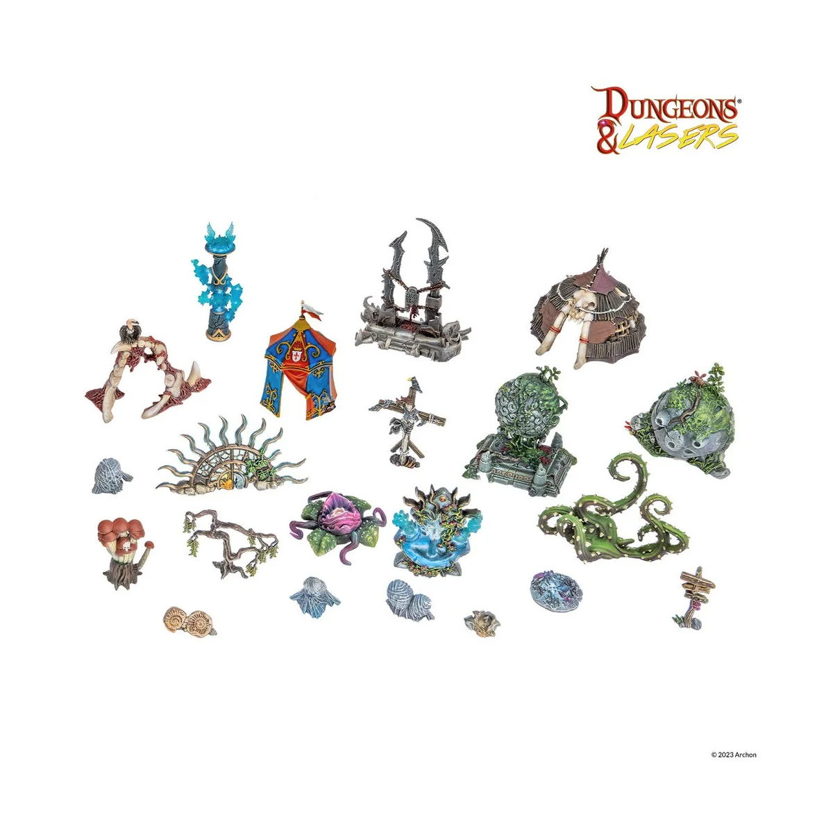 Dungeons & Lasers Expansion Set: ANCIENT RUINS SCATTER TERRAIN - Ar...