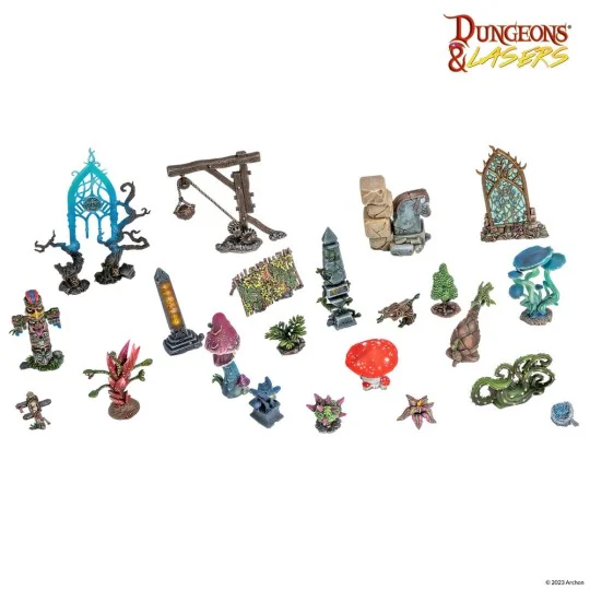 Dungeons & Lasers Expansion Set: ANCIENT RUINS SCATTER TERRAIN - Ar...
