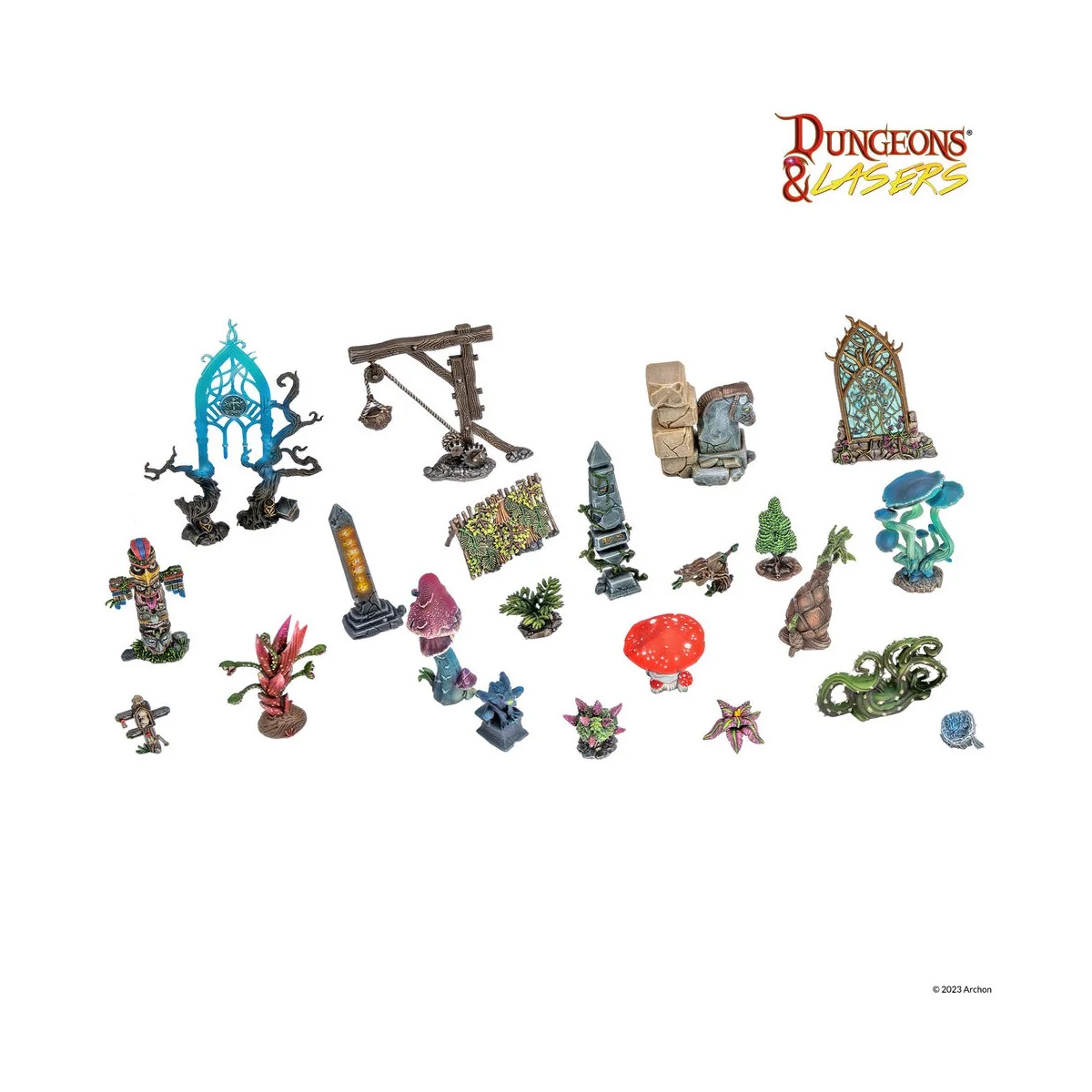 Dungeons & Lasers Expansion Set: ANCIENT RUINS SCATTER TERRAIN - Ar...