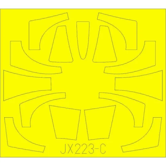 TF-104G TFace for Italeri, 1/32 - Eduard Accessories JX223 TF-104G TFace for Italeri, 1/32 - Eduard Accessories JX223