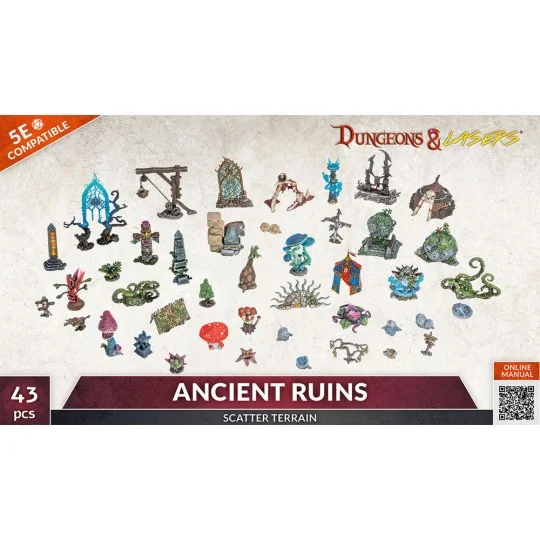 Dungeons & Lasers Expansion Set: ANCIENT RUINS SCATTER TERRAIN - Ar...