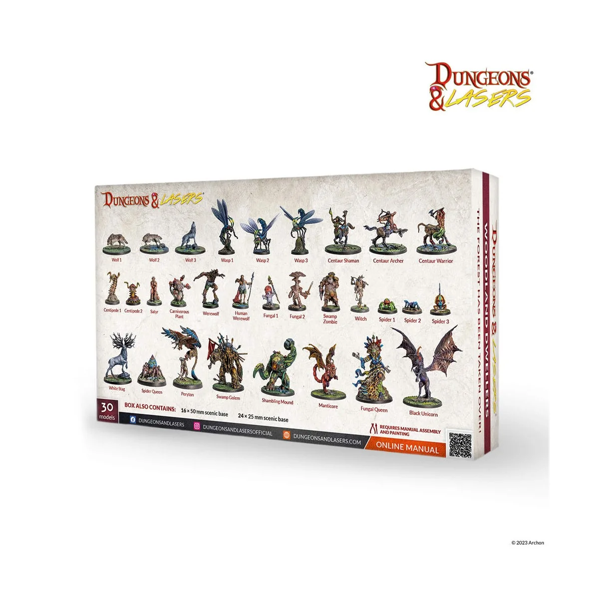 Dungeons & Lasers Miniatures: WOODLAND DWELLERS - Archon Studio DNL...