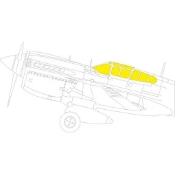 P-40M TFace 1/32 for TRUMPETER - Eduard Accessories JX276