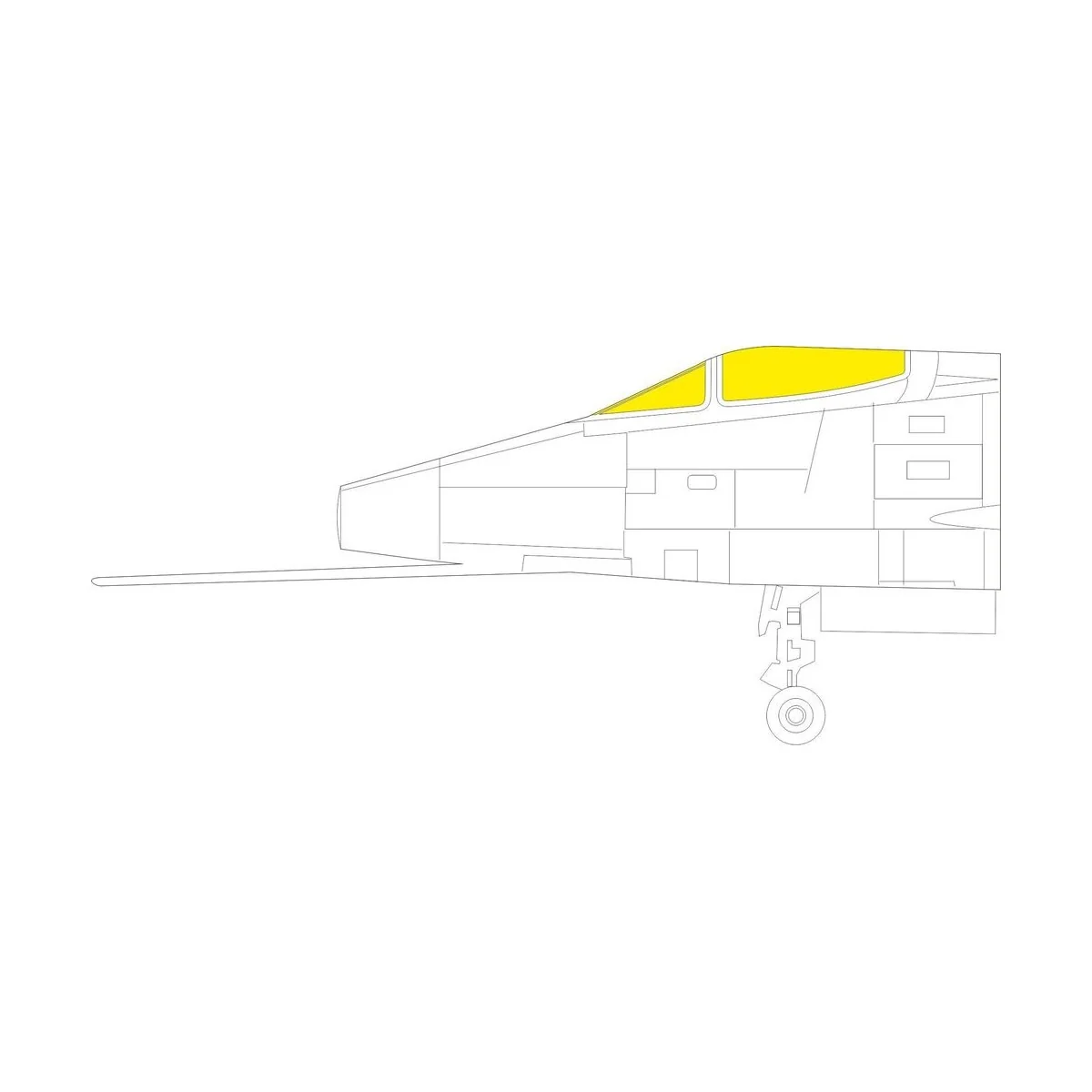 F-100C TFace 1/32 for TRUMPETER, 1/32 - Eduard Accessories JX278
