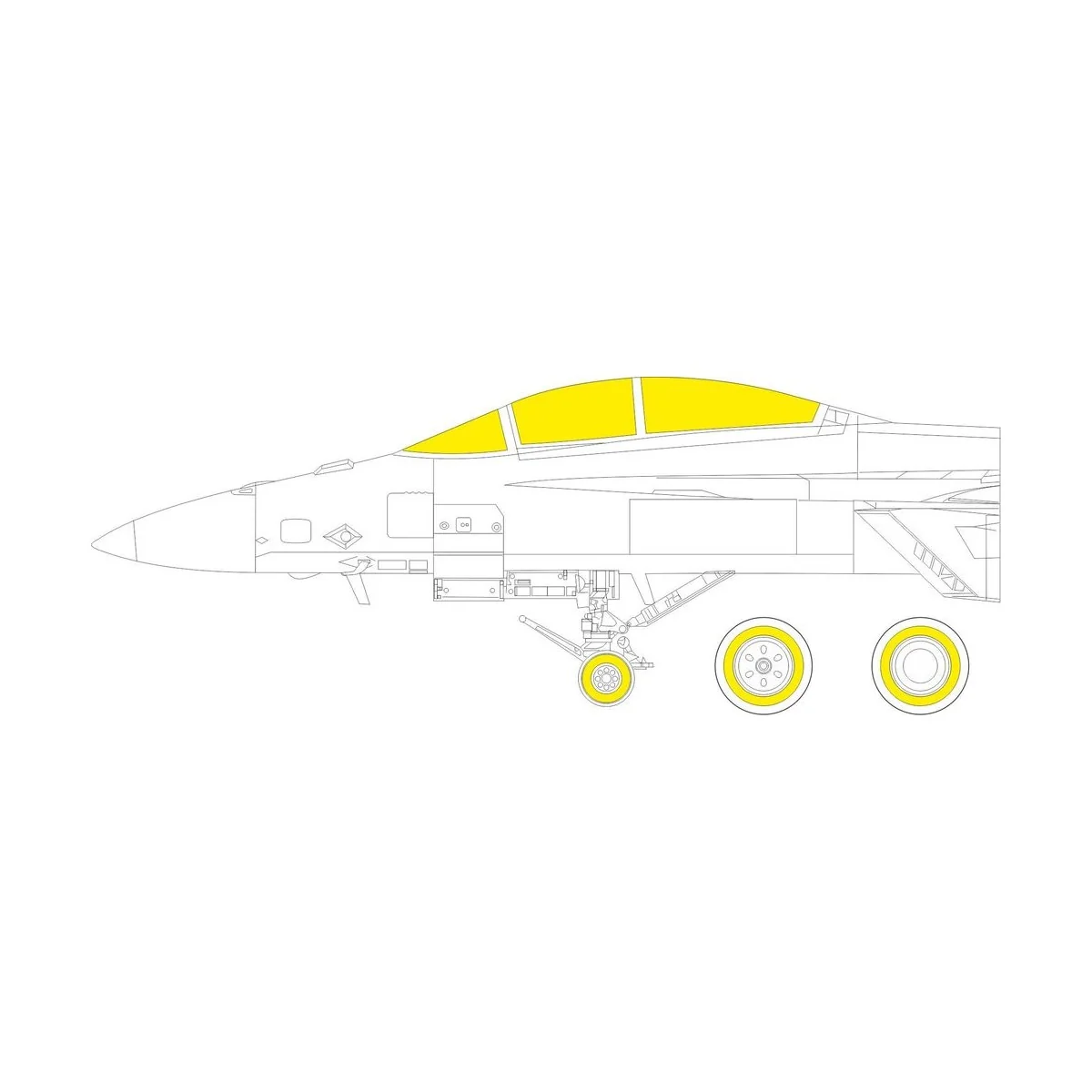 F/A-18F, for REVELL, 1/32 - Eduard Accessories JX282