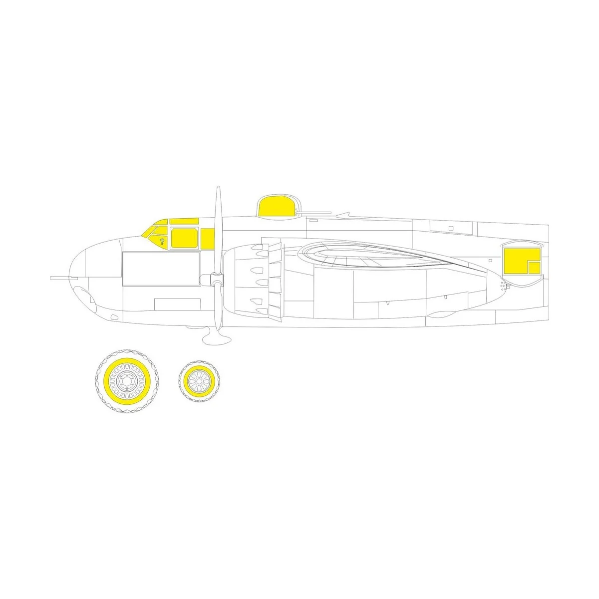B-25H for HKM - Eduard Accessories JX287