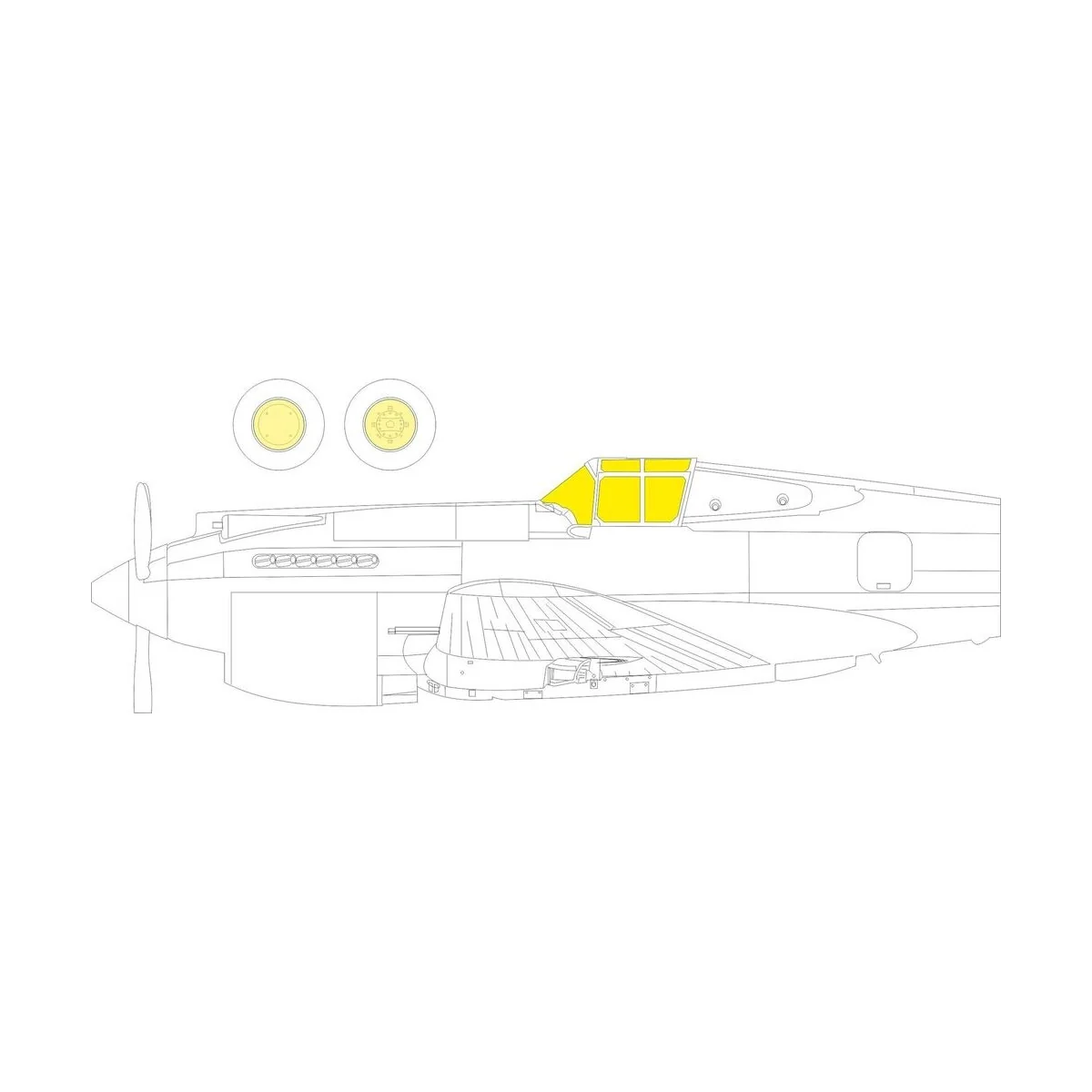 Hawk 81-A2 for GREAT WALL HOBBY - Eduard Accessories JX289