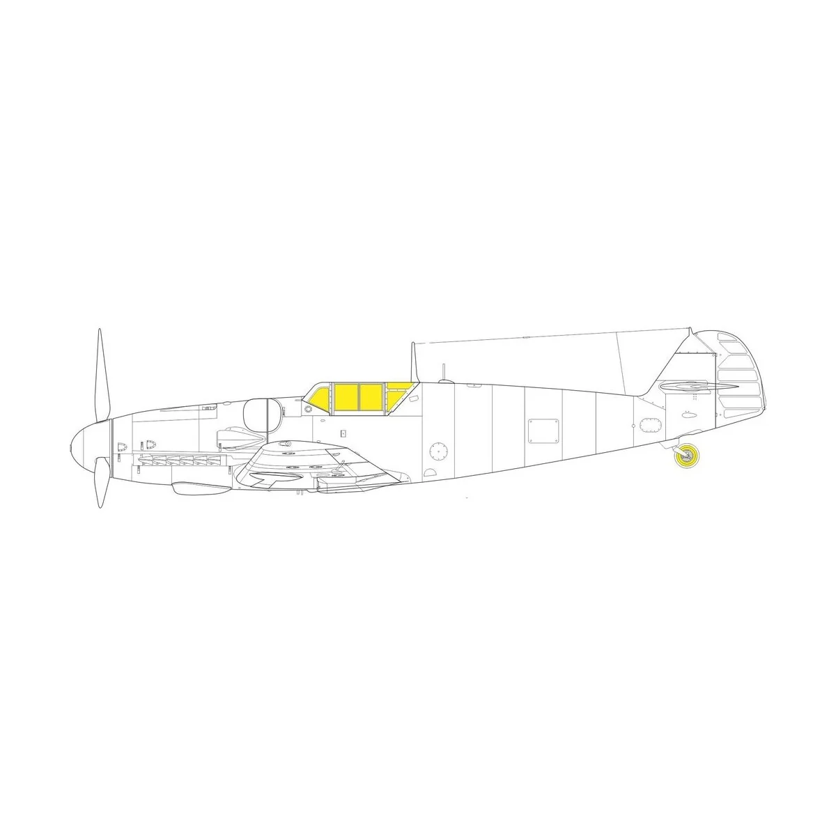 Bf 109G-2/4 TFace for REVELL, 1/32 - Eduard Accessories JX300