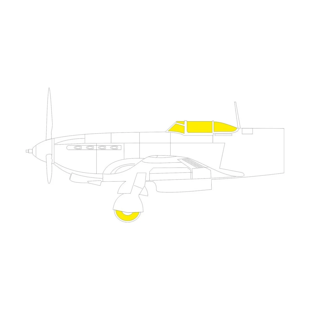 Yak-9K for ICM - Eduard Accessories JX301