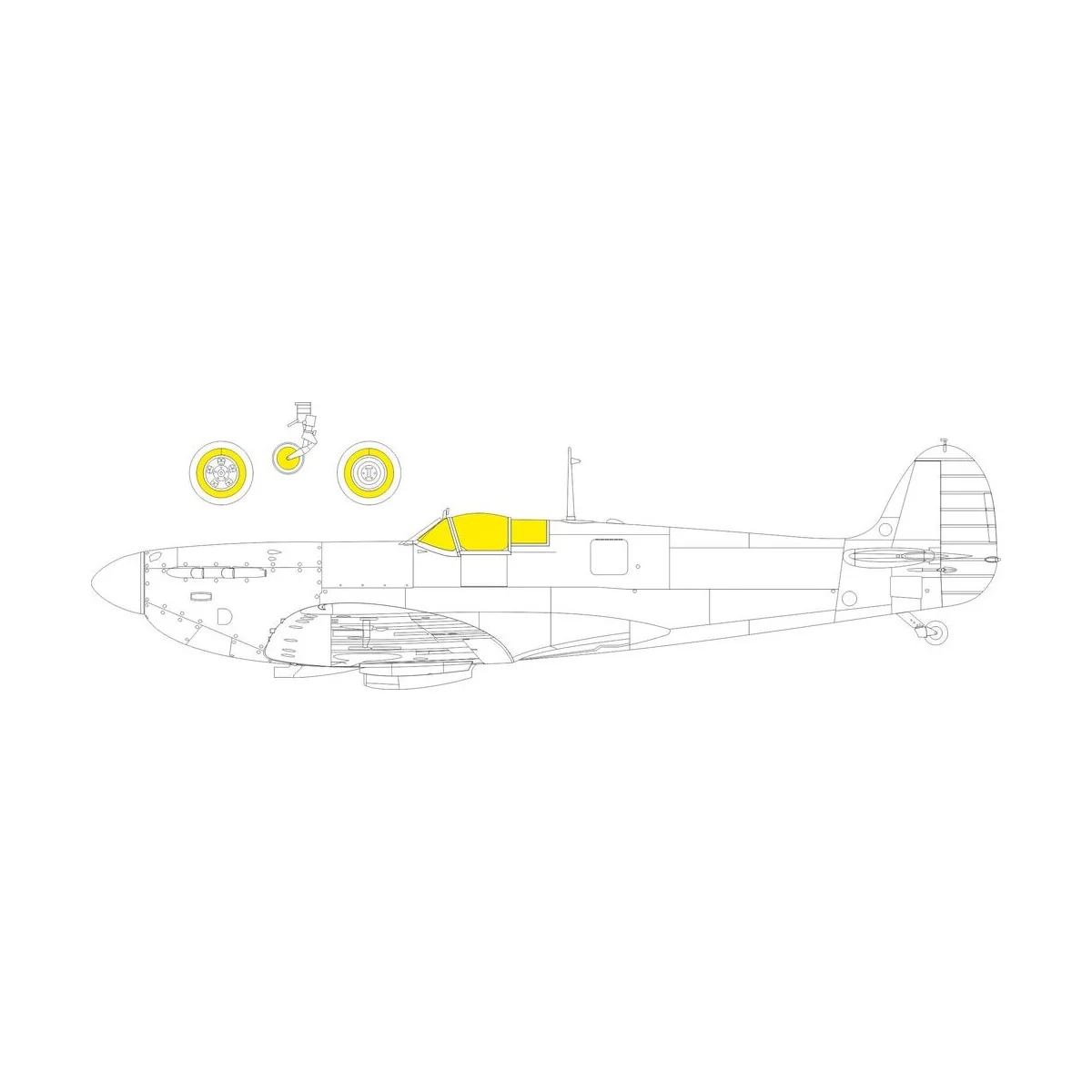 Spitfire Mk.I TFace 1/32 KOTARE - Eduard Accessories JX310