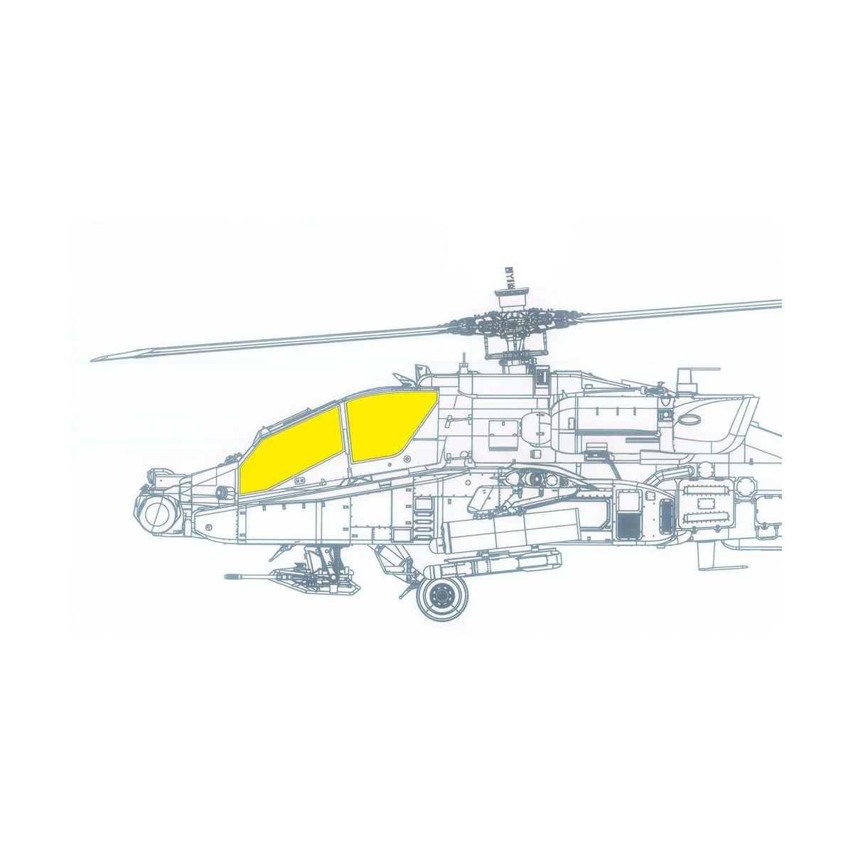 AH-64A early, 1/35 - Eduard Accessories JX327