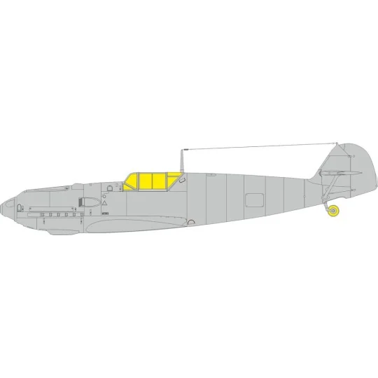 Bf 109F-4 HOBBY 2000 / HASEGAWA - Eduard Accessories JX332