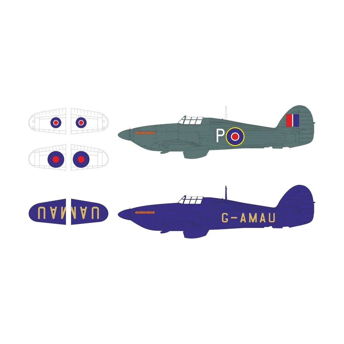 Sea Hurricane Mk.IIc marking & national insignia for Revell, 1/32 -... Sea Hurricane Mk.IIc marking & national insignia for Revell, 1/32 -...