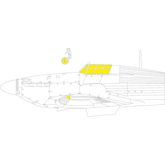 Hurricane Mk.IIc TFace, 1/48 - Eduard Accessories EX1000