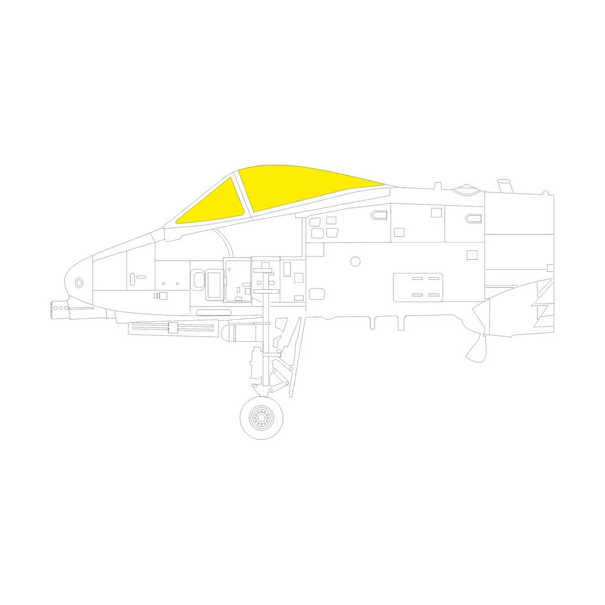 A-10A TFace GREAT WALL HOBBY - Eduard Accessories EX1100