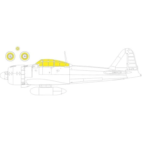 A6M5 Zero FINE MOLDS, 1/48 - Eduard Accessories EX1104
