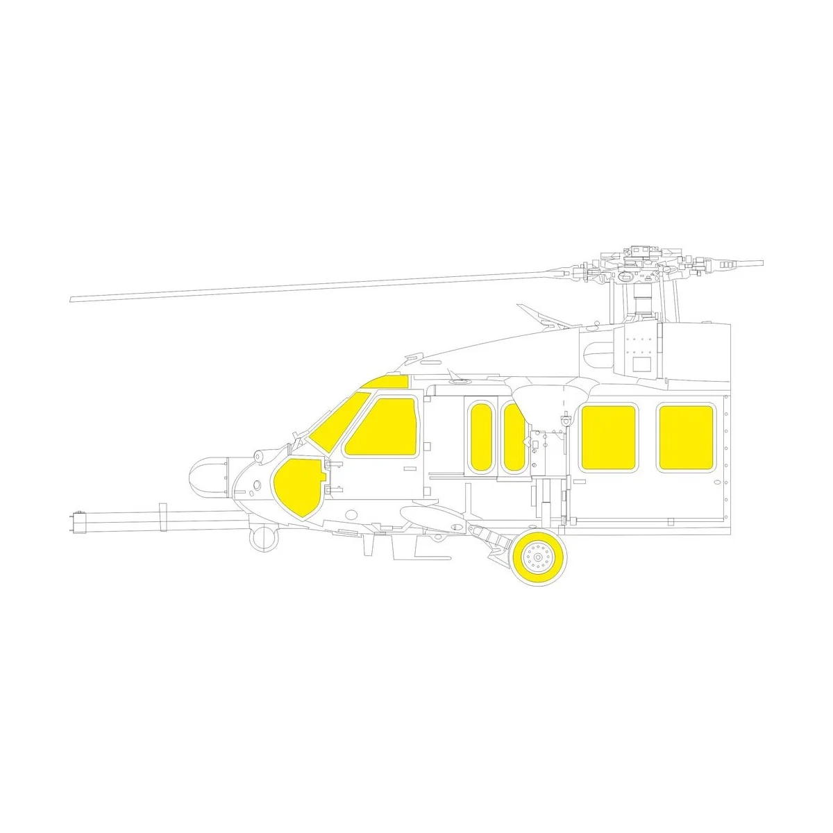 MH-60L ICM, 1/48 - Eduard Accessories EX1106