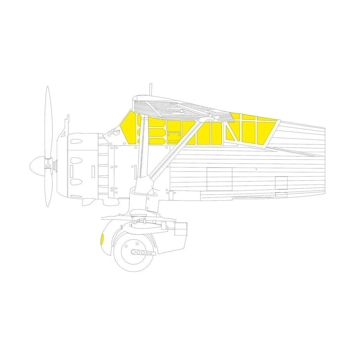 Lysander Mk.I/III TFace AIRFIX, 1/48 - Eduard Accessories EX1109