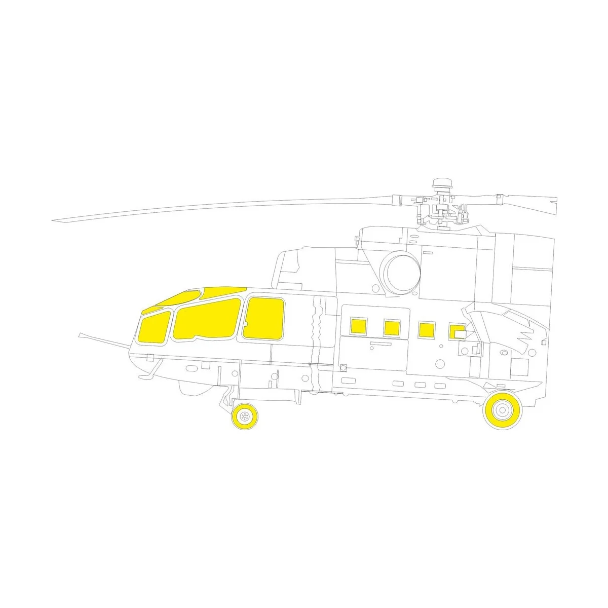 Mi-24A TRUMPETER - Eduard Accessories EX1114
