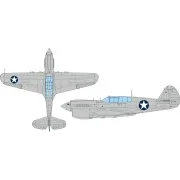 P-40E US national insignia circular EDUARD, 1/48 - Eduard Accessori...