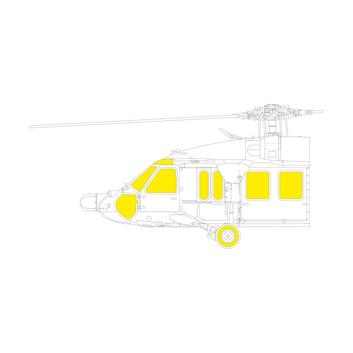 UH-60A TFace ICM, 1/48 - Eduard Accessories EX1122