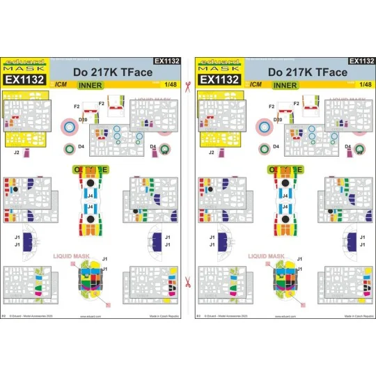 Do 217K TFace ICM - Eduard Accessories EX1132