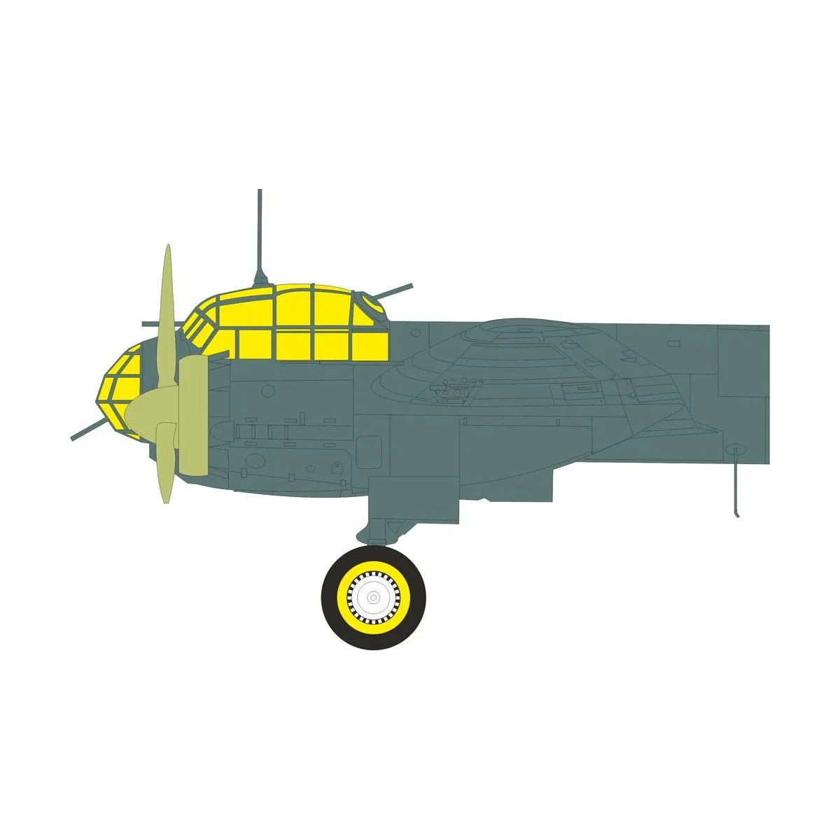 Ju 88A-4 TFace EDUARD / ICM, 1/48 - Eduard Accessories EX1135