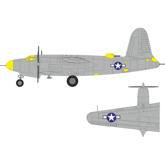 B-26F Marauder US national insignia ICM, 1/48 - Eduard Accessories ...