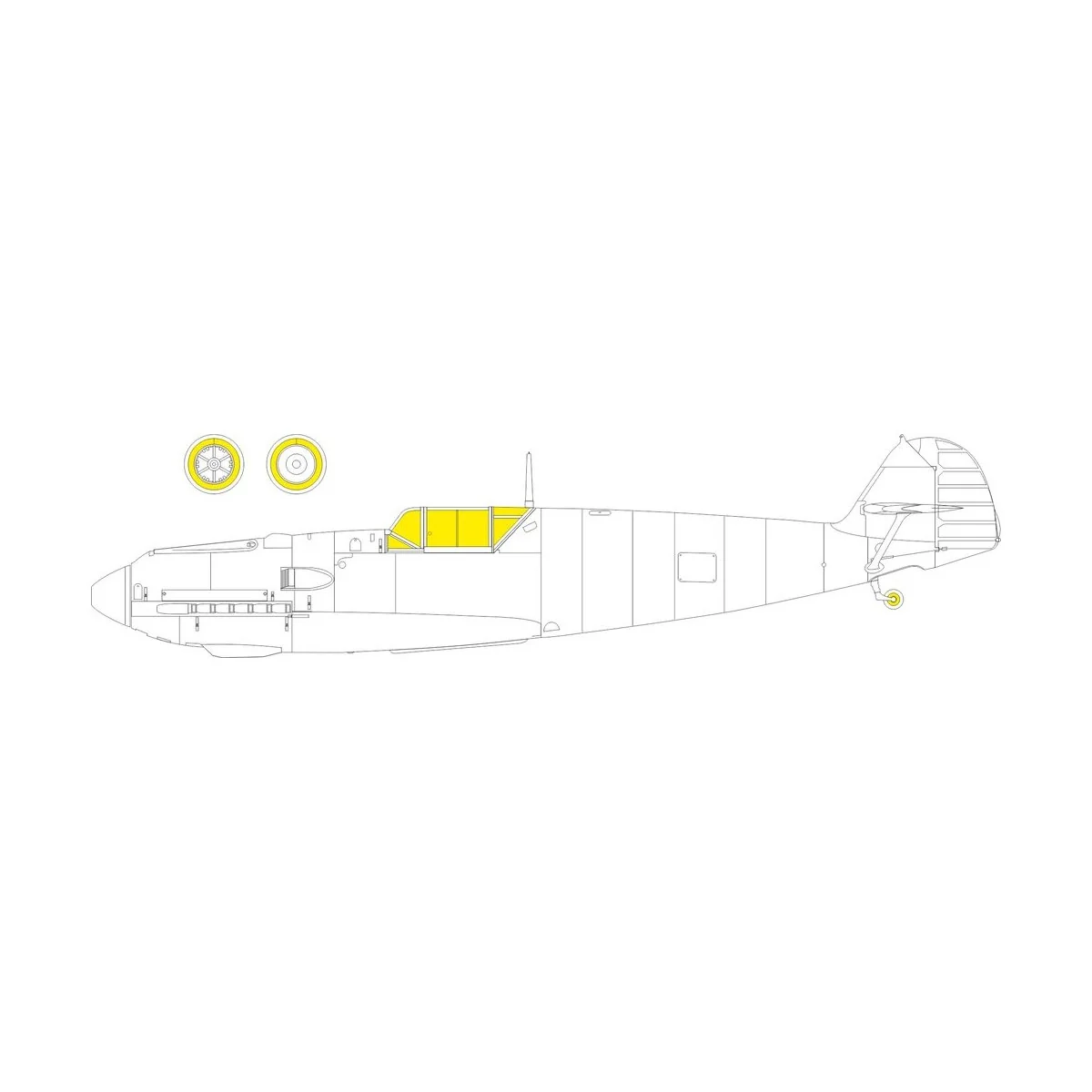 Bf 109E-4/7 TFace TAMIYA - Eduard Accessories EX1141
