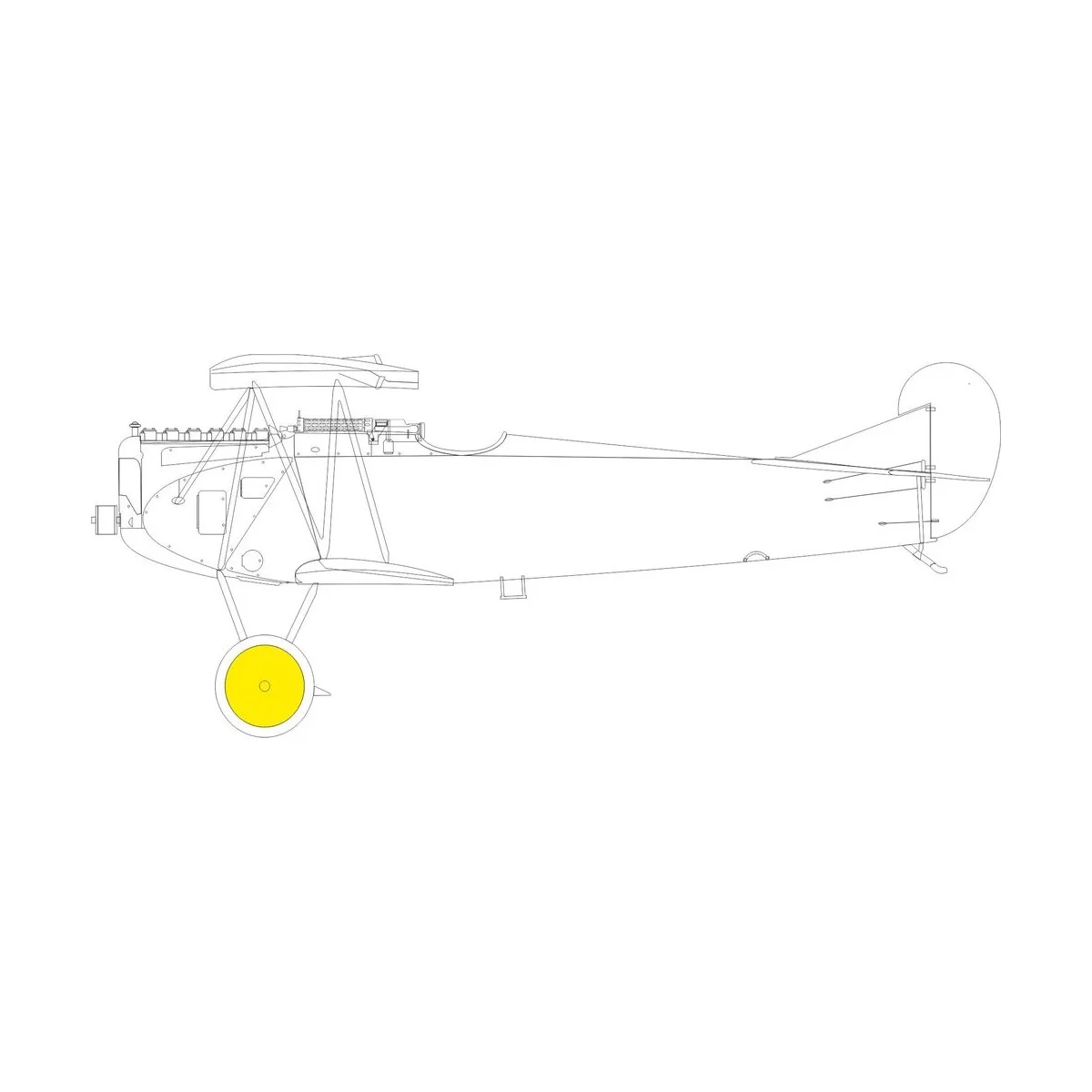 Fokker D.VIIF 1/48 EDUARD - Eduard Accessories EX1008