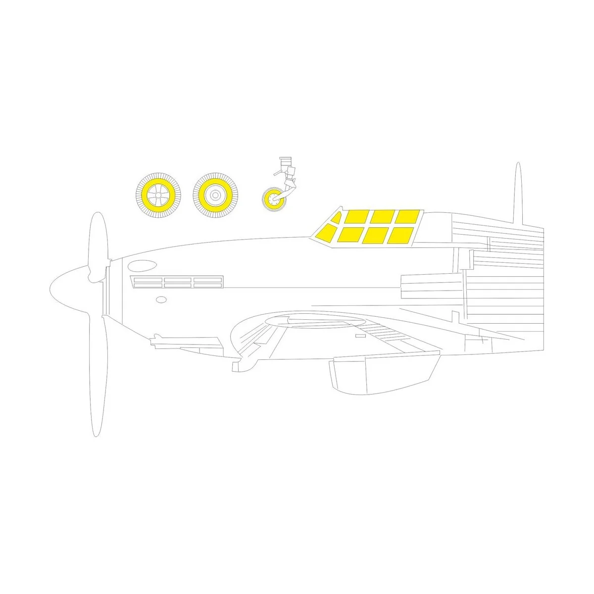Hurricane Mk.IIb TFace 1/48 ARMA HOBBY, 1/48 - Eduard Accessories E...