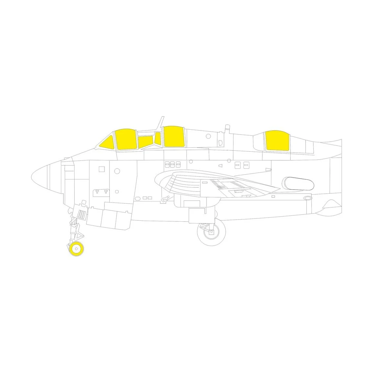 Gannet AS.1/AS.4 TFace 1/48 AIRFIX, 1/48 - Eduard Accessories EX1017