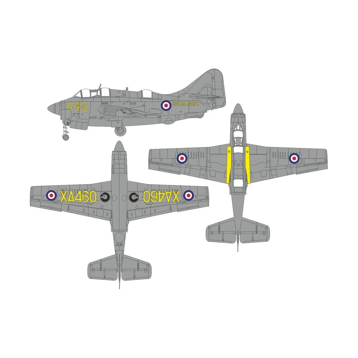 Gannet AS.1/AS.4 national & a/c marking 1/48 AIRFIX - Eduard Access...