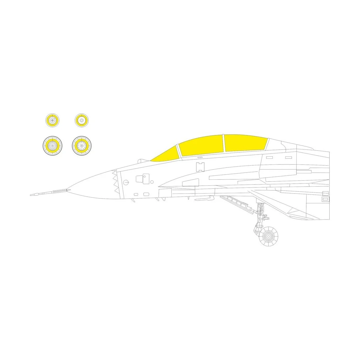 MiG-29K 1/48 HOBBY BOSS, 1/48 - Eduard Accessories EX1023 MiG-29K 1/48 HOBBY BOSS, 1/48 - Eduard Accessories EX1023