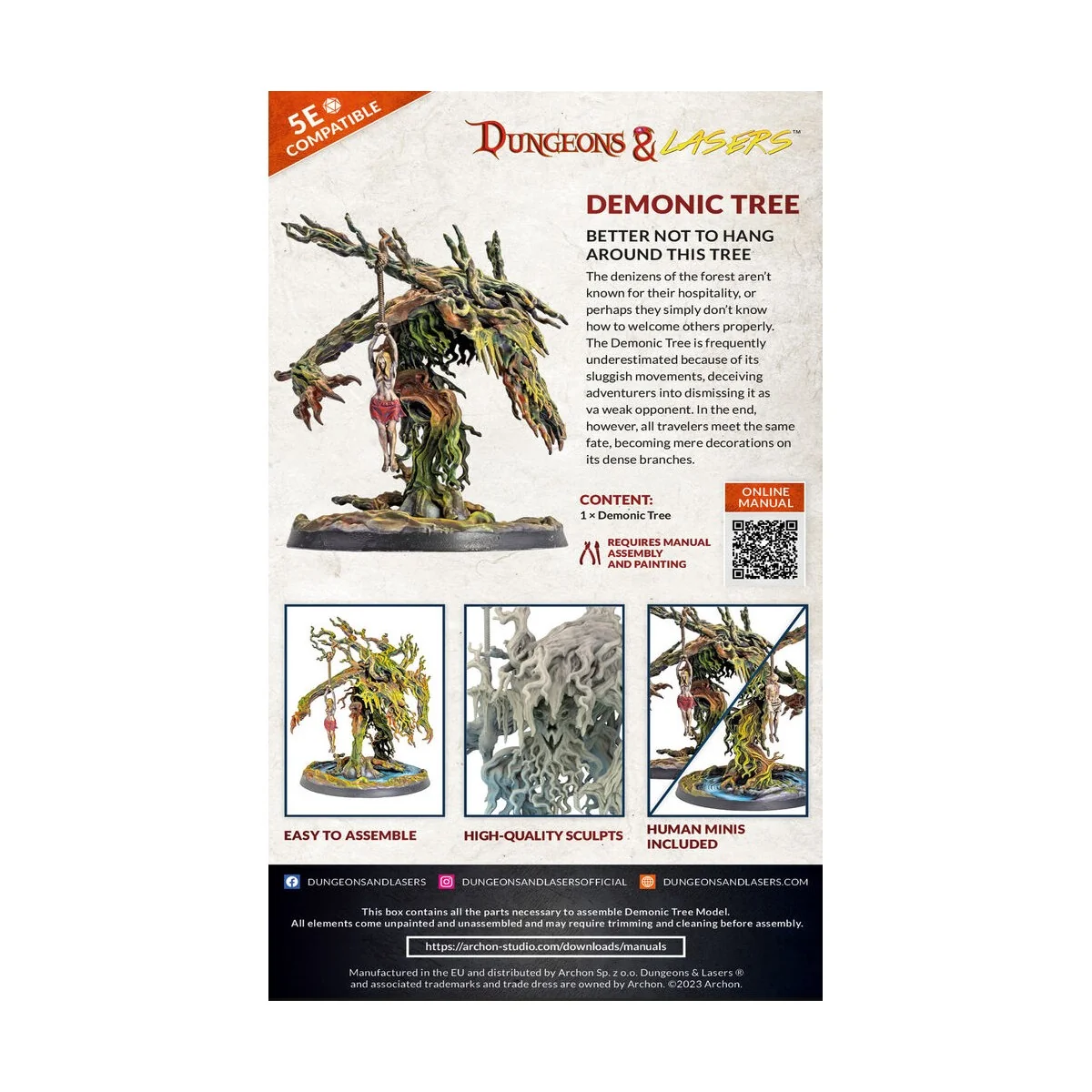 Dungeons & Lasers Miniatures: DEMONIC TREE - Archon Studio DNL0069