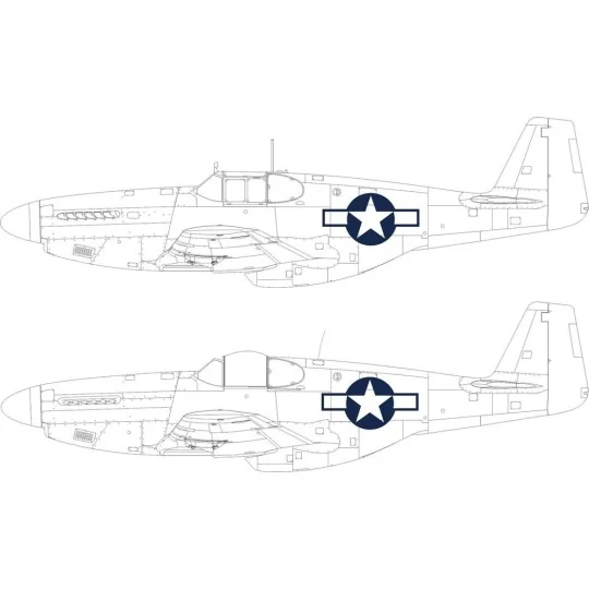P-51B/C US national insignia EDUARD, 1/48 - Eduard Accessories EX1038 P-51B/C US national insignia EDUARD, 1/48 - Eduard Accessories EX1038