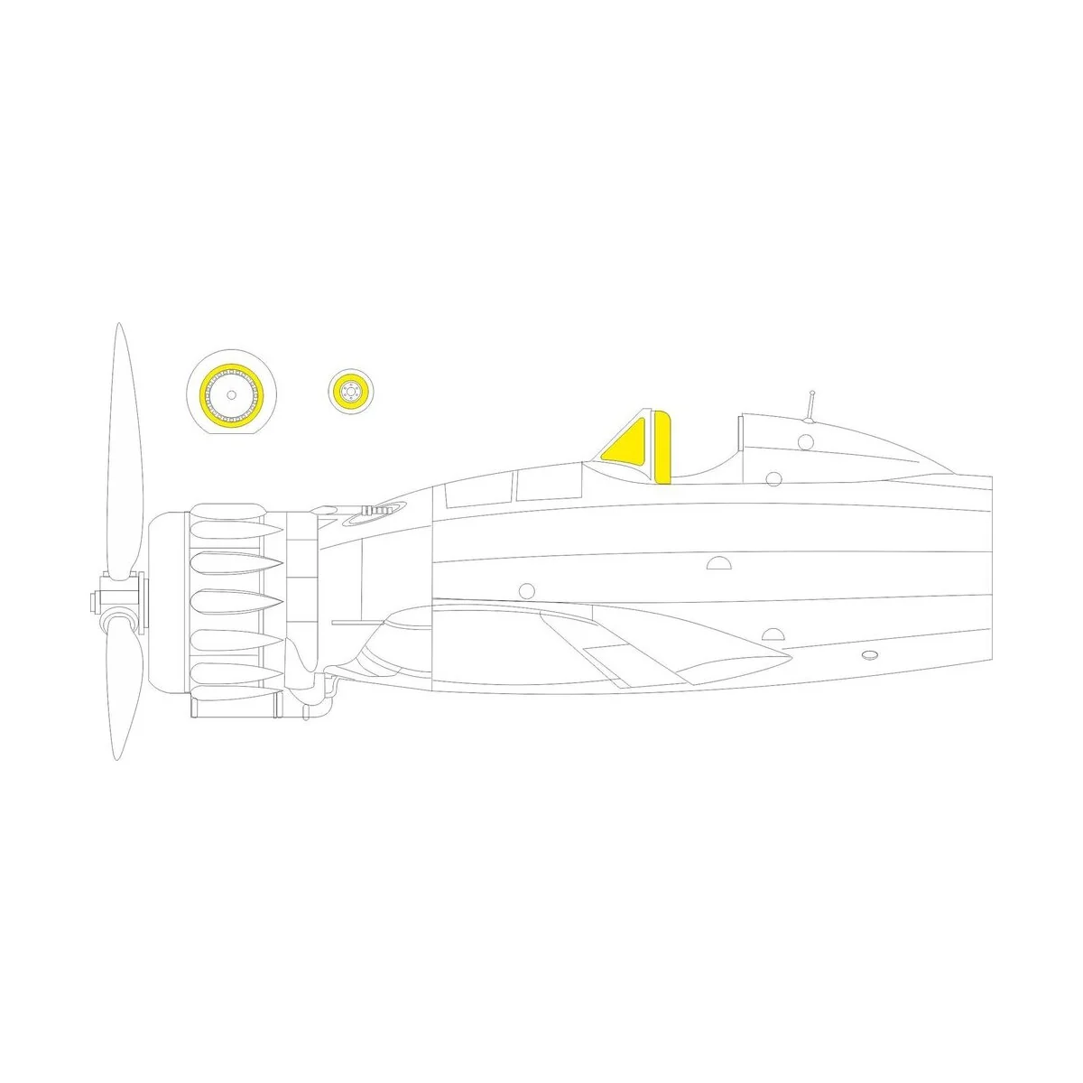 MC.200 TFace ITALERI - Eduard Accessories EX1039