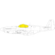 P-51B/C Malcolm Hood canopy, 1/48 - Eduard Accessories EX1052