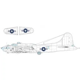 B-17F US national insignia w/ blue outline, 1/48 - Eduard Accessori...