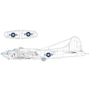 B-17F US national insignia w/ blue outline, 1/48 - Eduard Accessori...