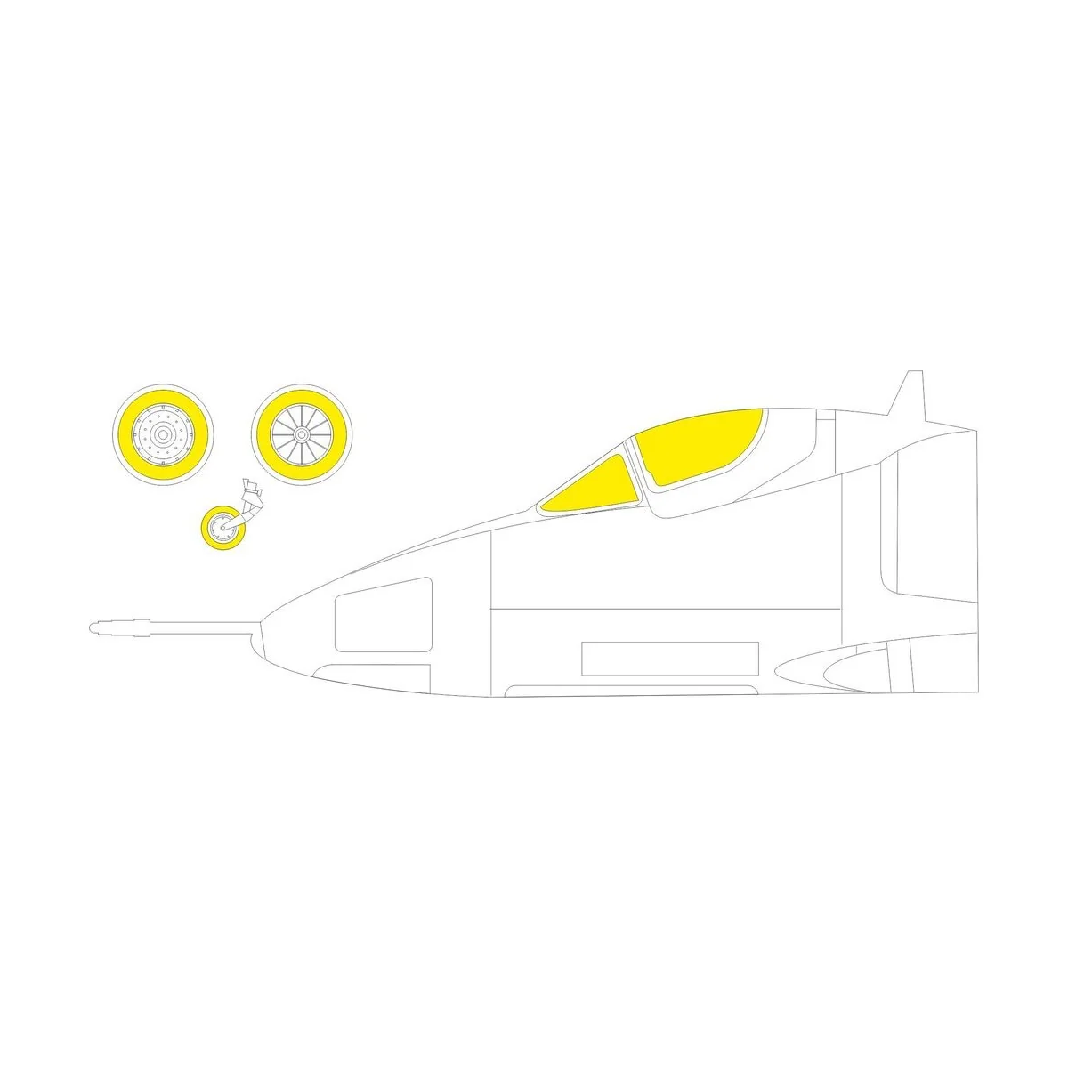 A-4B Tface - Eduard Accessories EX1061