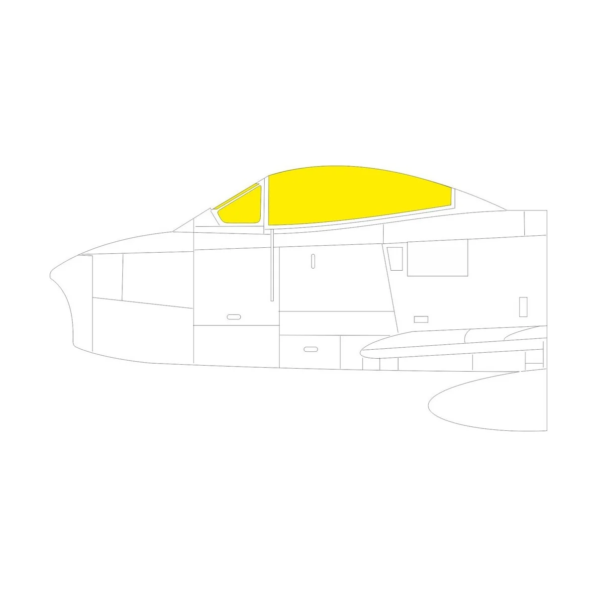F-86A TFace CLEAR PROP, 1/48 - Eduard Accessories EX1077