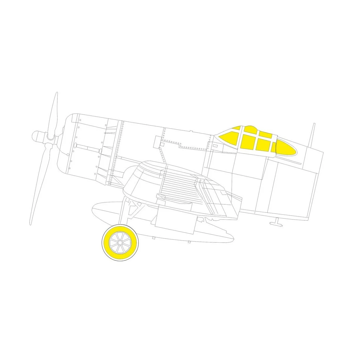 F4U-2 TFace HOBBY BOSS, 1/48 - Eduard Accessories EX1081