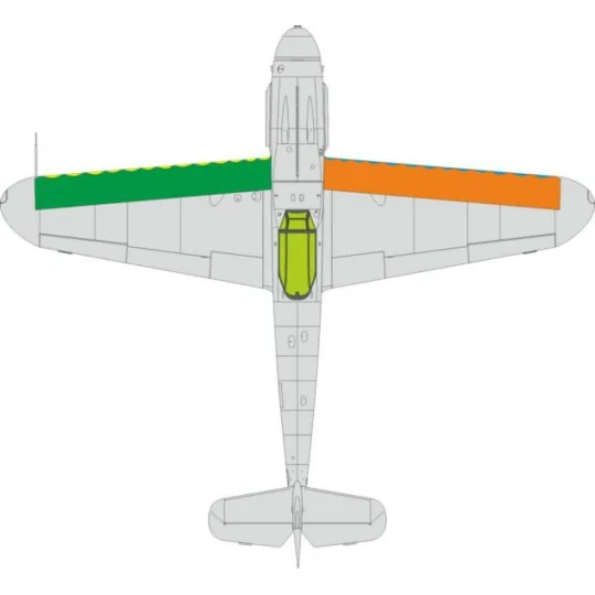 Bf 109G wings leading edge wavy lines - Eduard Accessories EX1087