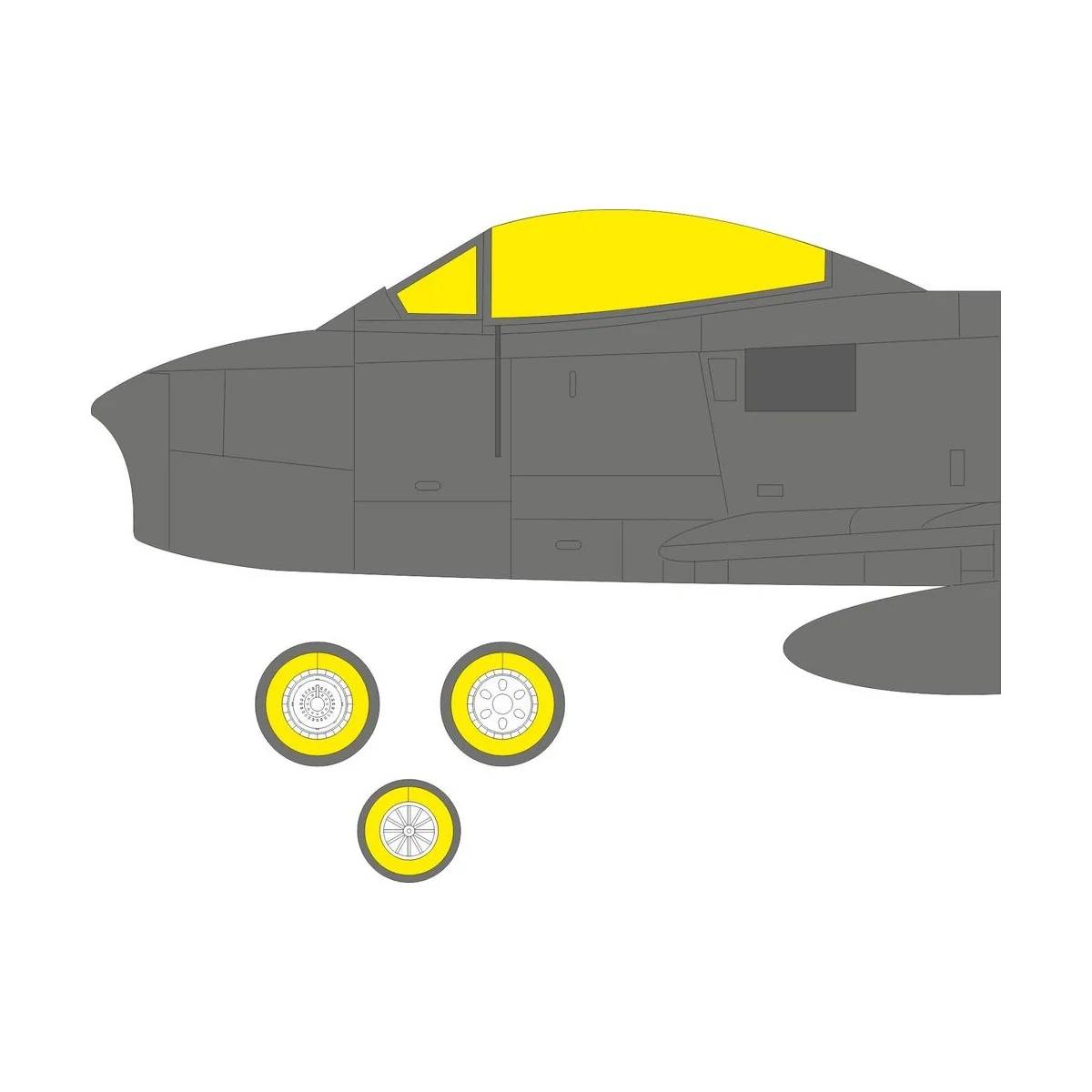 F-86F-25/30 TFace AIRFIX - Eduard Accessories EX1091